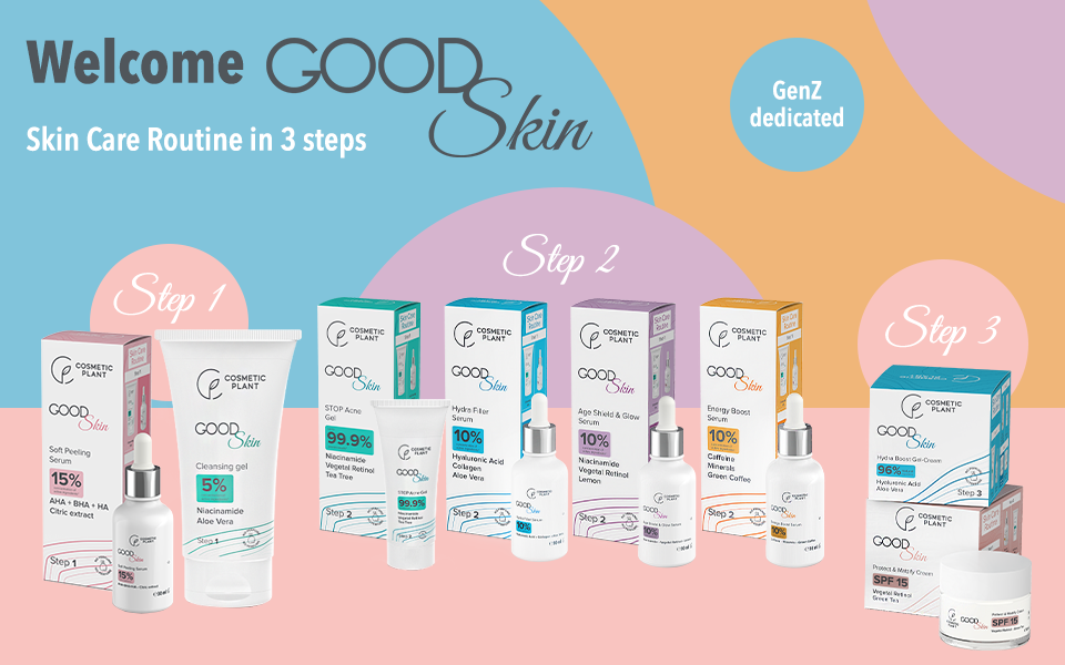COSMETIC PLANT lansează 8 produse noi: gama GOOD Skin propune tinerilor o rutină completă de îngrijire a tenului