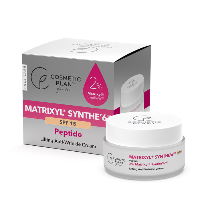 Cremă antirid cu efect de lifting cu 2% Matrixyl® Synthe’6 ™ & ulei de măsline organic - SPF 15