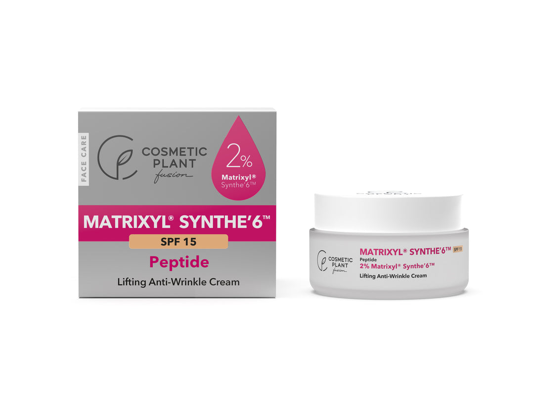 Cremă antirid cu efect de lifting cu 2% Matrixyl® Synthe’6 ™ & ulei de măsline organic - SPF 15