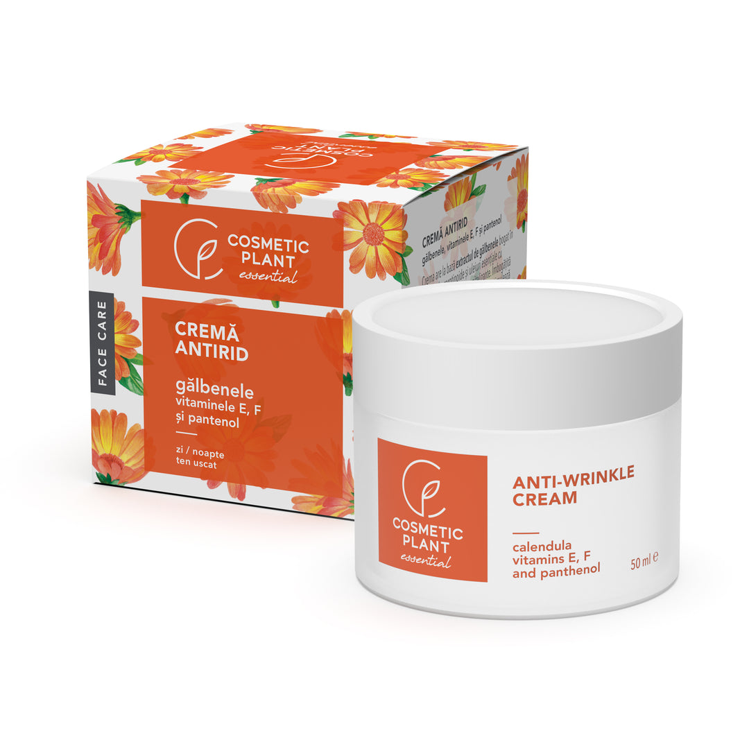 Cremă antirid cu gălbenele şi vitaminele E, F si  pantenol