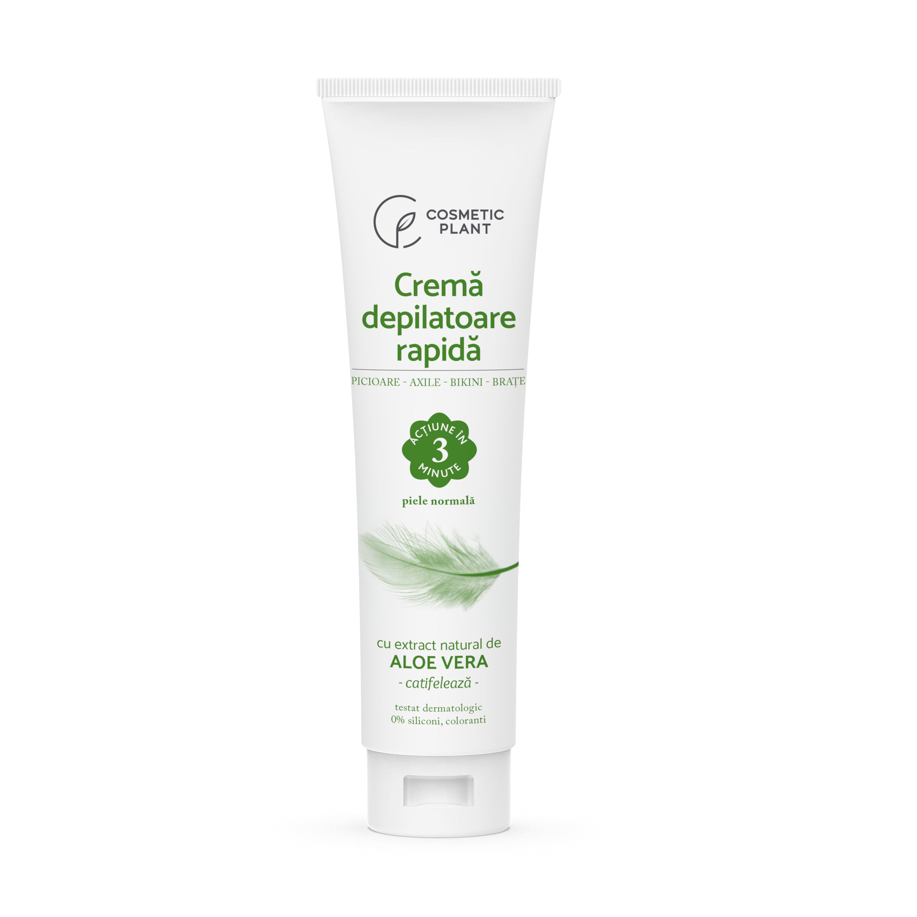 Cremă depilatoare rapidă cu extract natural de aloe vera – COSMETIC PLANT
