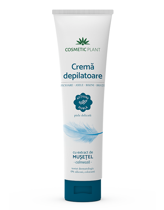 Cremă depilatoare cu extract de mușețel
