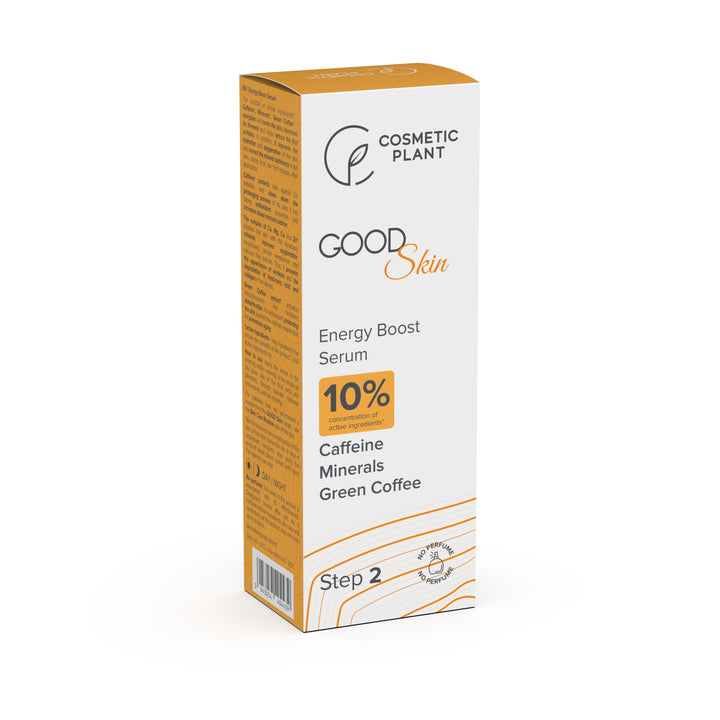GOOD Skin – Energy Boost Serum cu Cafeină, Minerale și Cafea verde