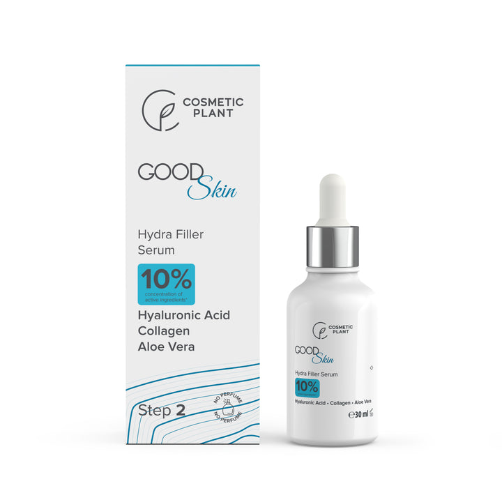 GOOD Skin - Hydra Filler Serum cu Acid hialuronic, Colagen și Aloe Vera