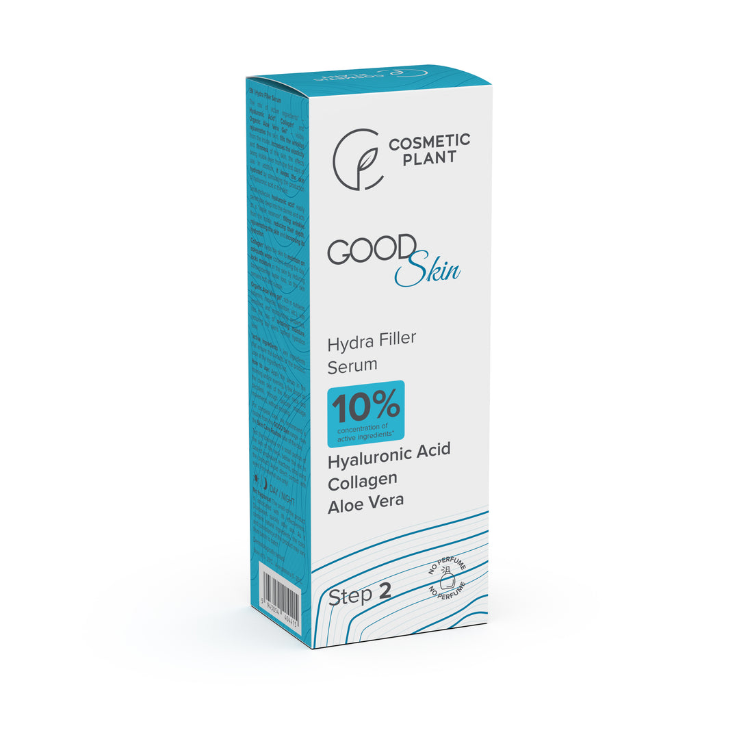 GOOD Skin - Hydra Filler Serum cu Acid hialuronic, Colagen și Aloe Vera