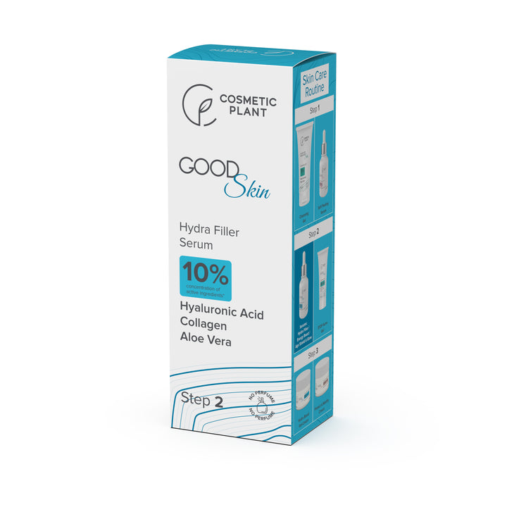 GOOD Skin - Hydra Filler Serum cu Acid hialuronic, Colagen și Aloe Vera