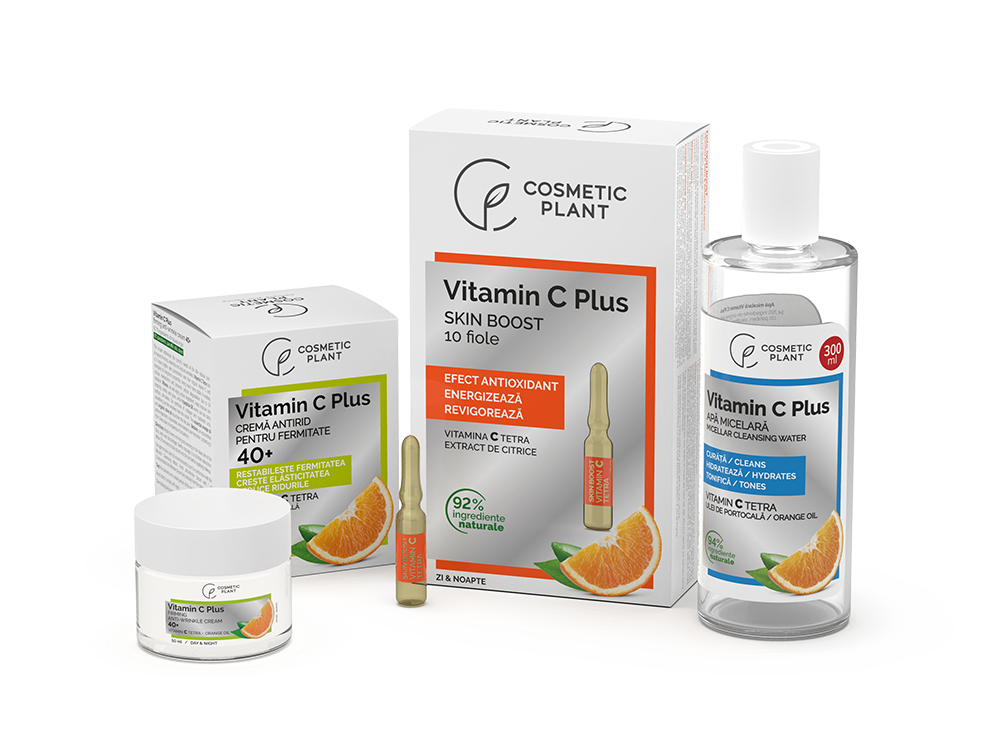 Set complet de îngrijire 40+ Vitamin C Plus cu Vitamina C Tetra