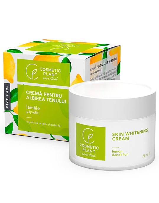 Cremă pentru albirea tenului cu extract de lămâie si păpădie