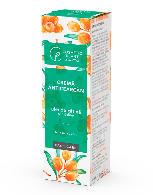 Cremă anticearcăn cu ulei de cătină şi măsline 30 ml