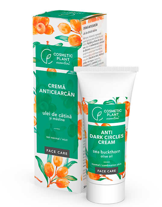 Cremă anticearcăn cu ulei de cătină şi măsline 30 ml