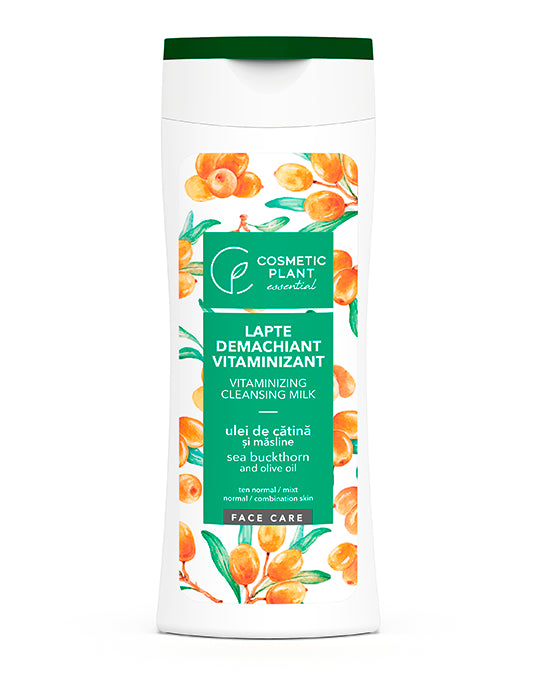Lapte demachiant vitaminizant cu ulei de cătină şi măsline 200 ml