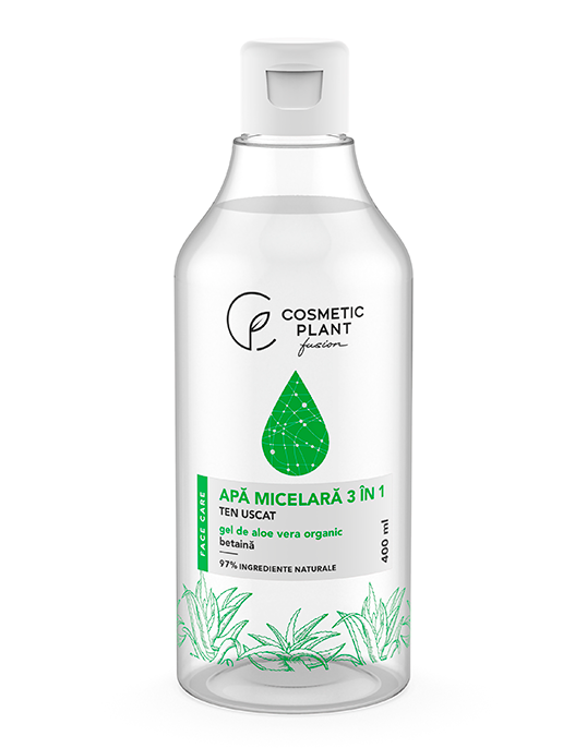 Apă micelară 3 în 1 cu gel de aloe vera organic & betaină