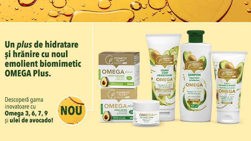 [NOU] Lansăm OMEGA Plus, o gamă nouă de produse cu Omega 3,6,7,9 & ulei de avocado
