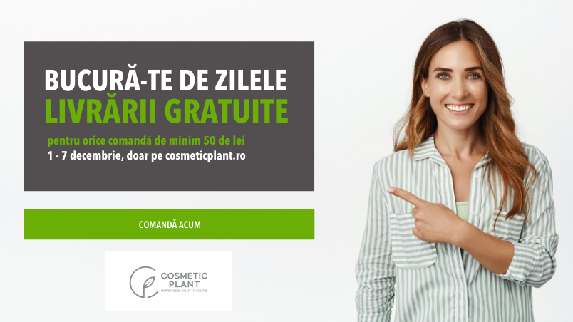 Livrare gratuită între 1-7 decembrie la comenzi de minim 50 de lei
