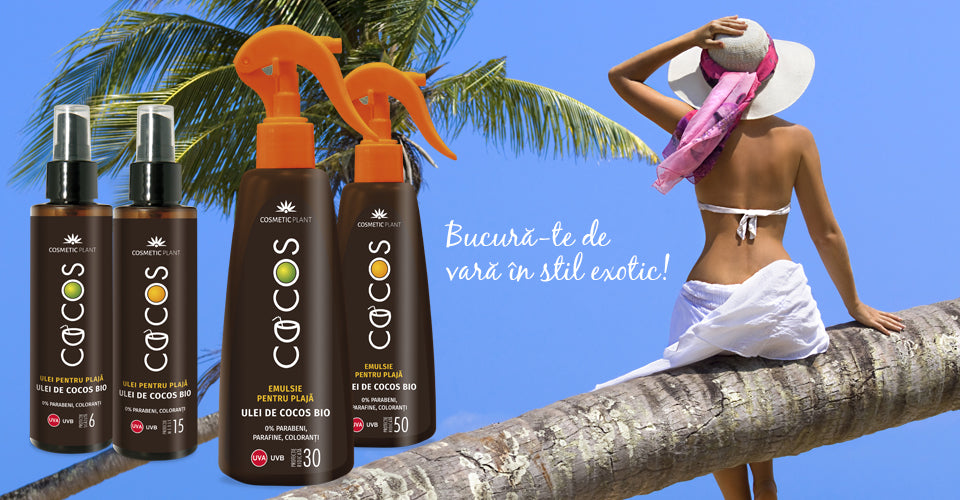 Cosmetic Plant lansează gama COCOS – produse pentru protecție solară cu ulei de cocos bio