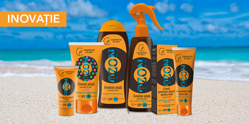 OZON - o nouă premieră COSMETIC PLANT: produse pentru protecție solară cu ulei de măsline ozonizat
