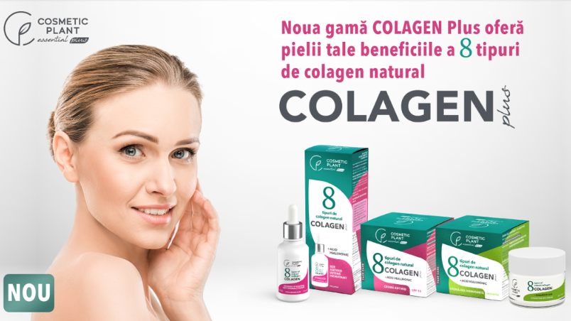 [NOU] Lansăm gama COLAGEN Plus, cu un complex inovator de 8 tipuri de colagen natural