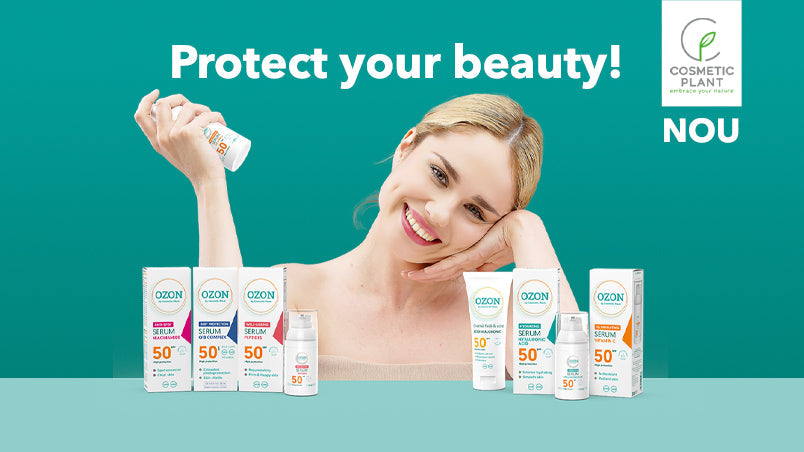 [NOU] Extindem gama OZON by Cosmetic Plant: seruri cu protecție solară SPF 50 și îngrijire specifică într-o singură aplicare