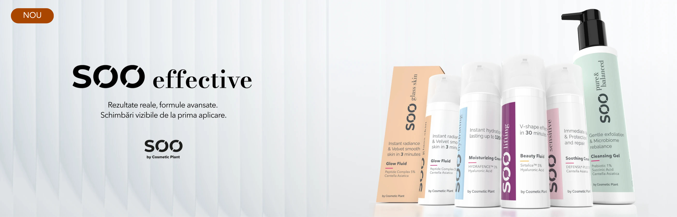 Produse din gama SOO by Cosmetic Plant
