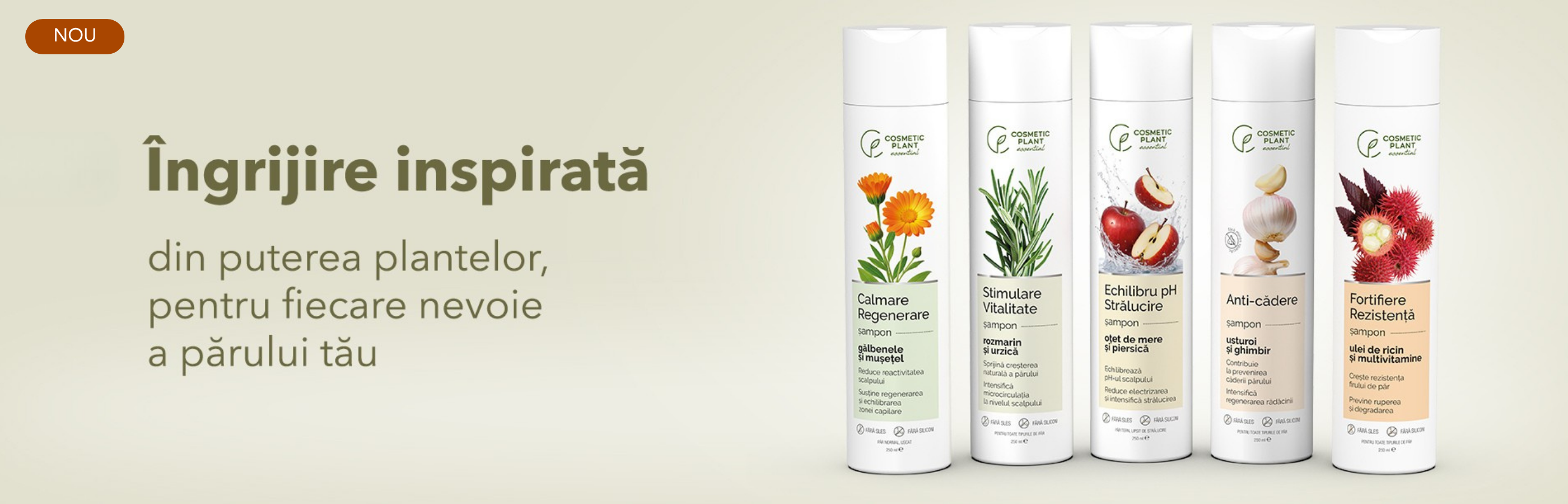 Sampoanele noi essential de la Cosmetic Plant