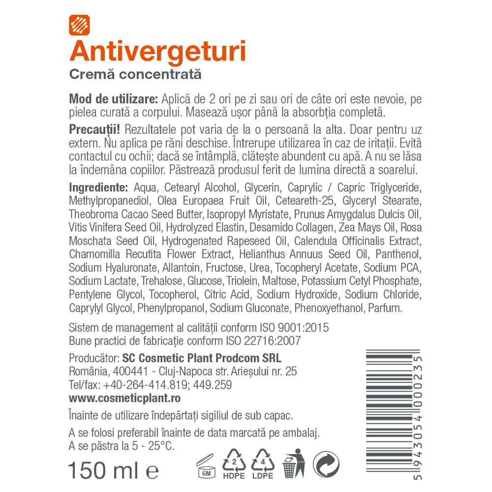 Active Care - Antivergeturi Cremă concentrată