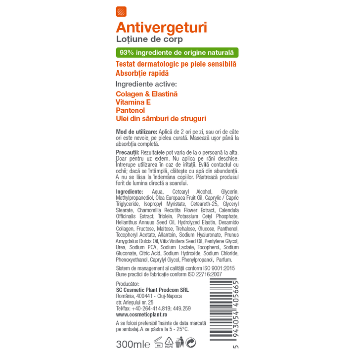 Active Care - Antivergeturi Loțiune de corp