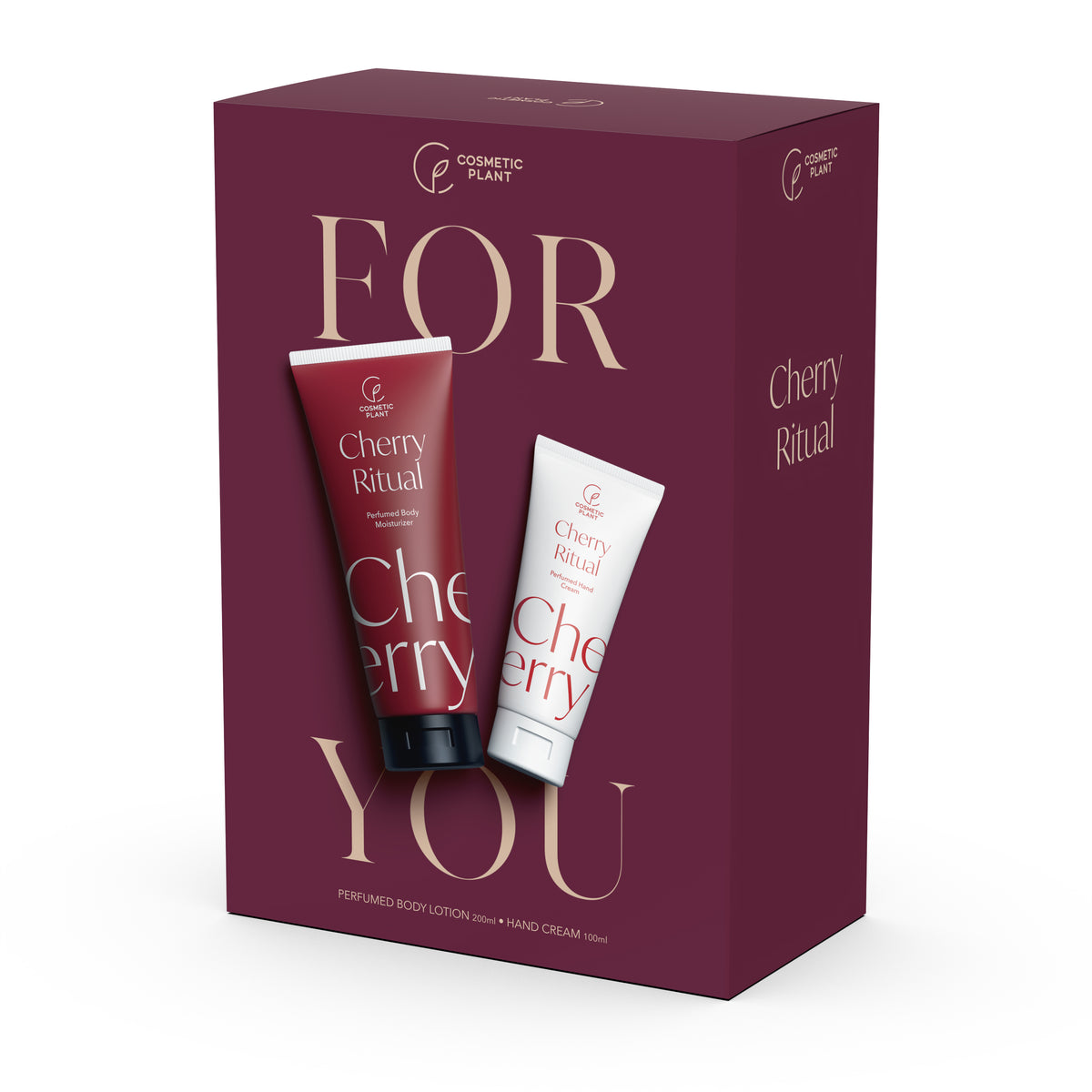 Set cadou Cherry Ritual - Perfumed Body Moisturizer 200 ml + Perfumed Hand Cream 100 ml