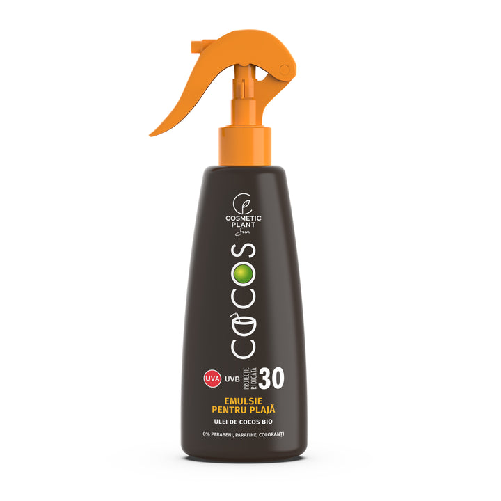 Emulsie plajă COCOS SPF 30 cu ulei de cocos bio