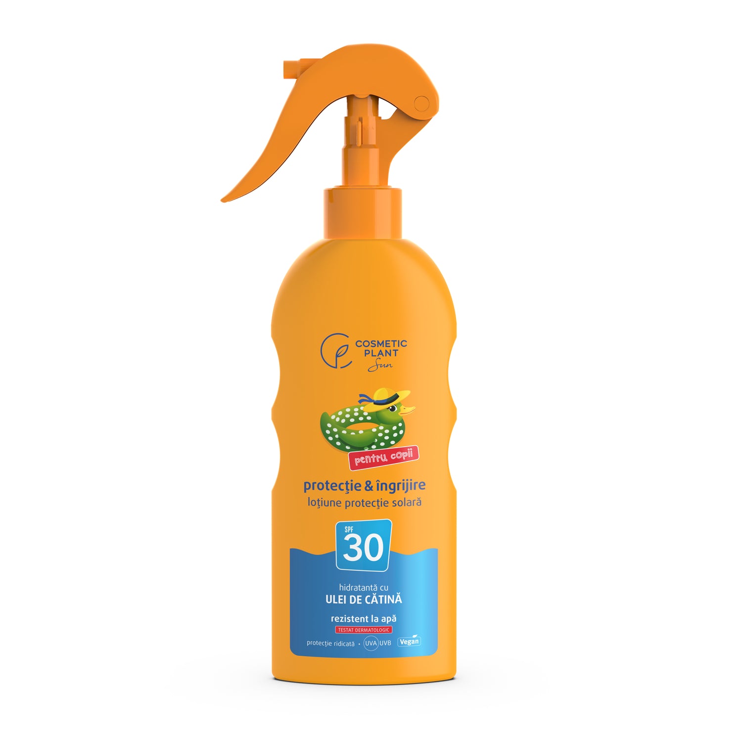 Emulsie plajă rezistentă la apă pentru copii SPF30 cu ulei de cătină