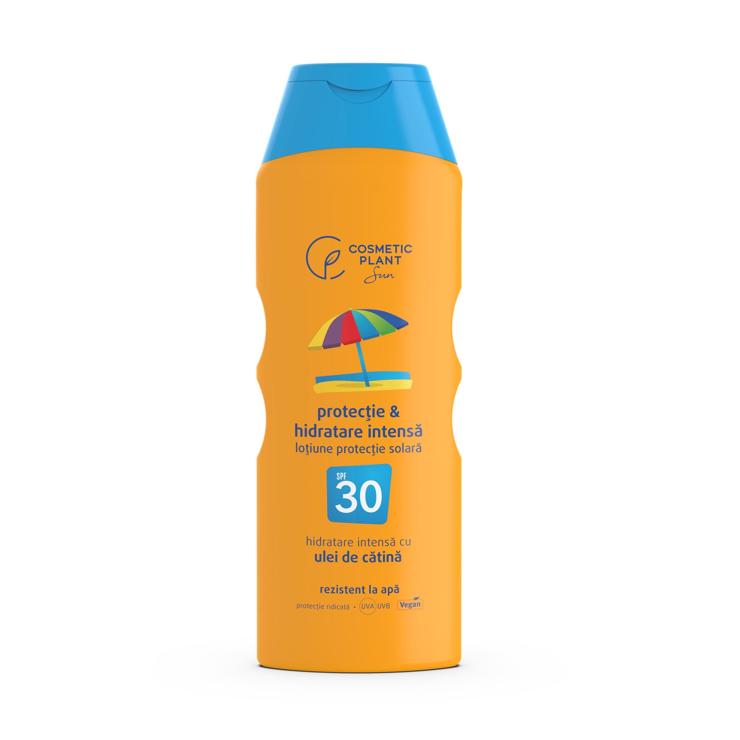 Emulsie plajă rezistentă la apă SPF30 cu ulei de cătină