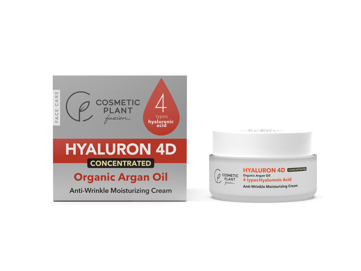 HYALURON 4D - Cremă antirid hidratantă cu acid hialuronic 4D & ulei de argan organic