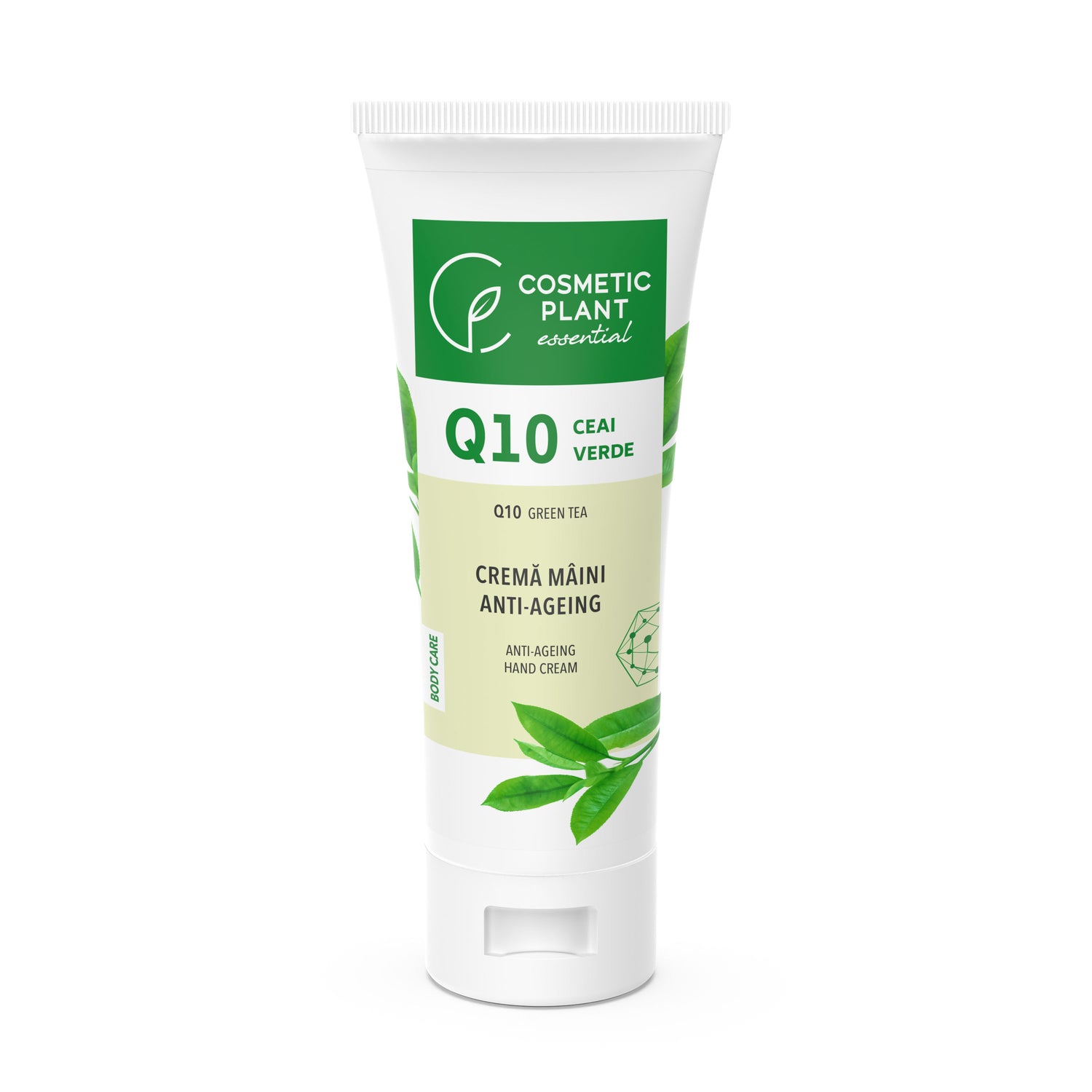 Cremă mâini anti-ageing Q10 + ceai verde și complex mineral energizant