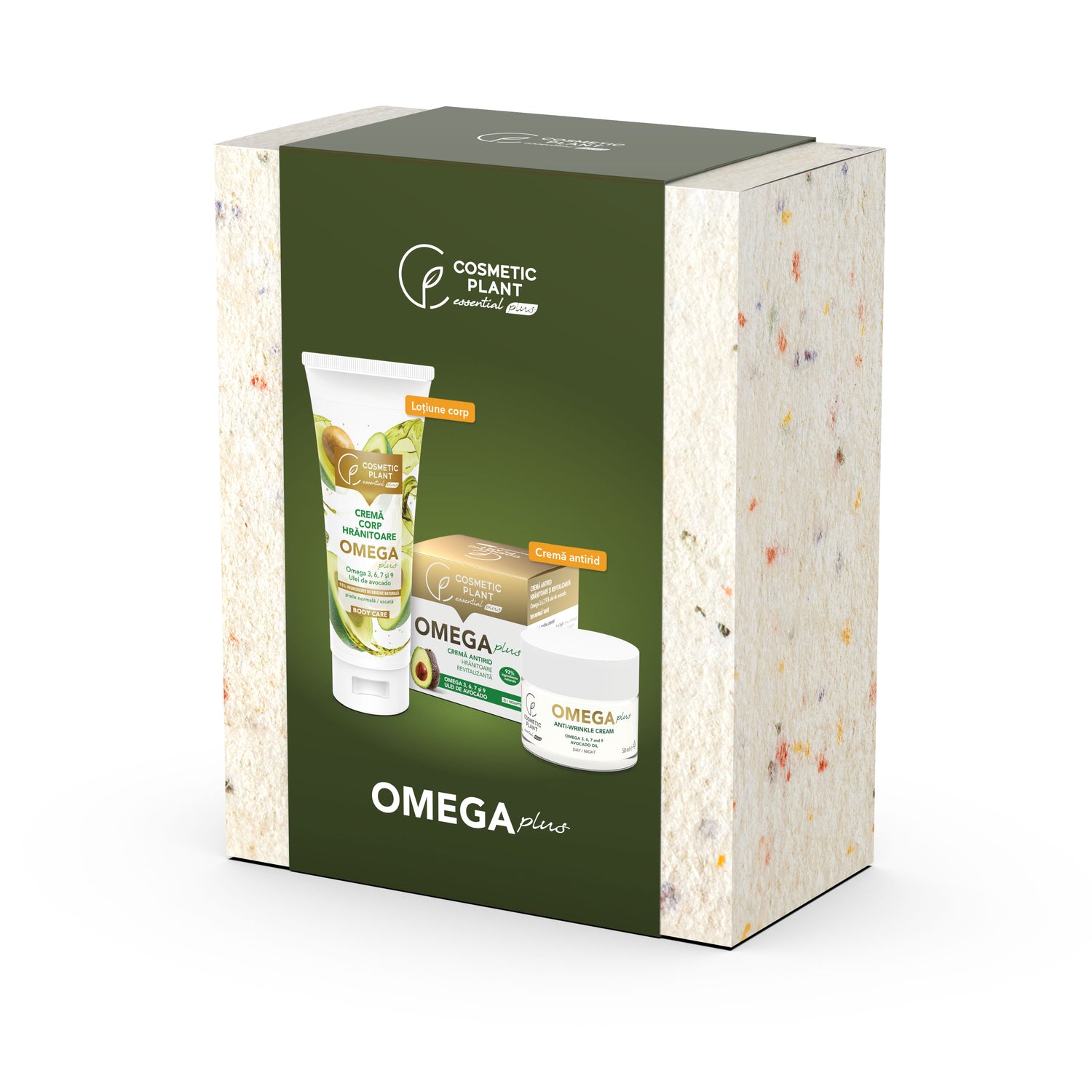 Set cadou OMEGA Plus  - Cremă antirid hrănitoare și revitalizantă OMEGA Plus – 50 ml + Cremă de corp hrănitoare OMEGA Plus – 200 ml