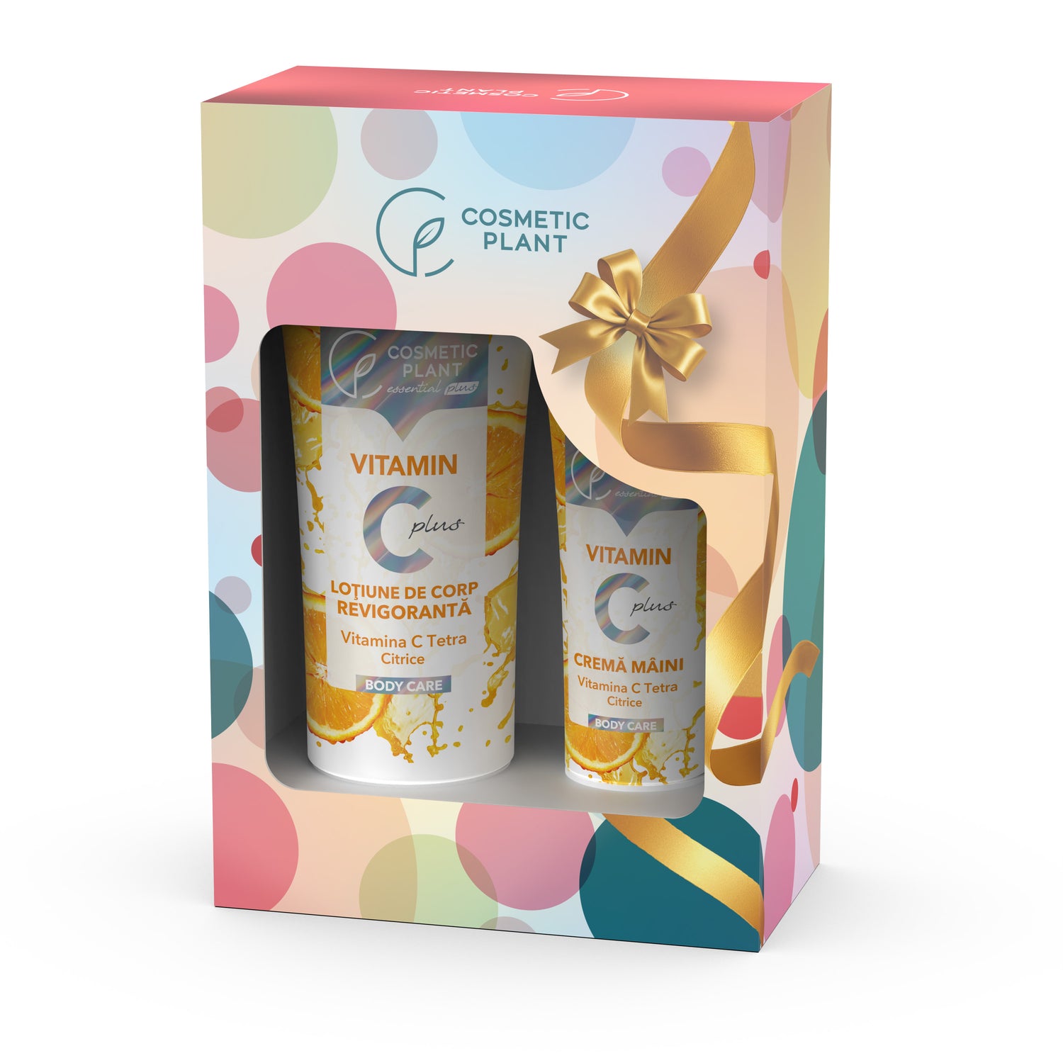 Set Body Care VITAMIN C Plus - Loțiune corp revigorantă 200 ml + Cremă mâini  75 ml