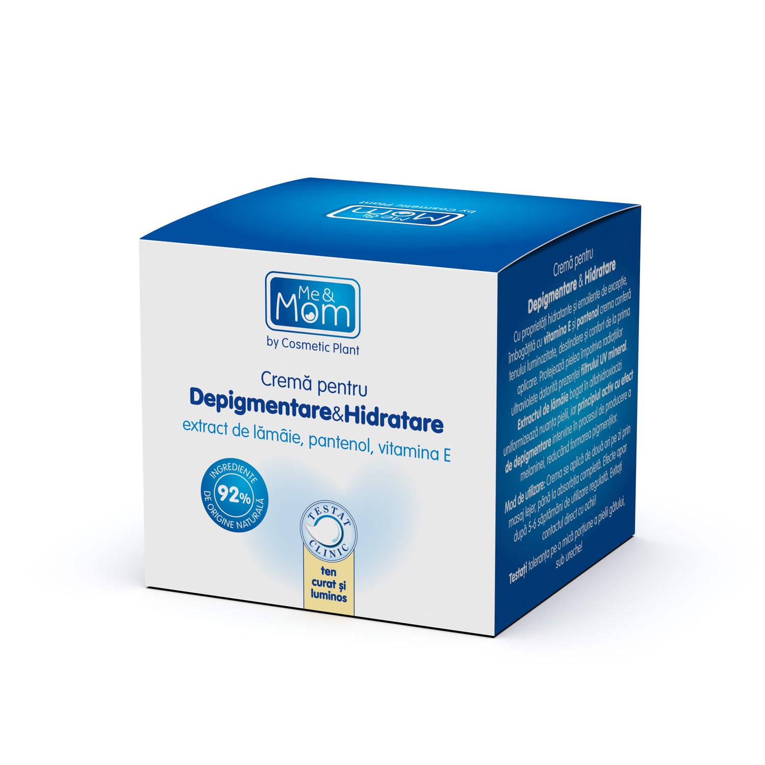 Cremă pentru depigmentare-hidratare Me&Mom