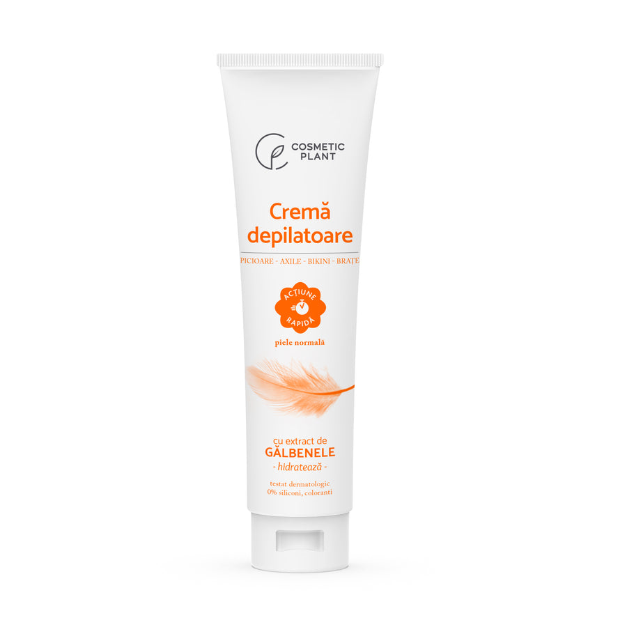 Cremă depilatoare cu extract de gălbenele
