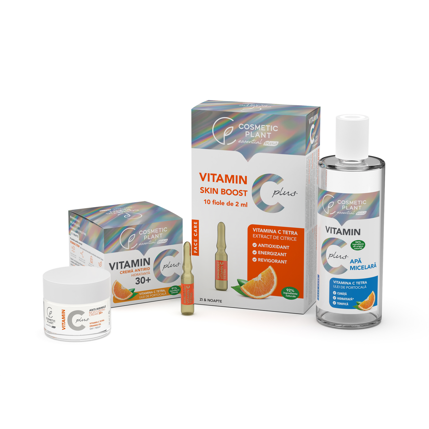 Set complet de îngrijire 30+ Vitamin C Plus cu Vitamina C Tetra