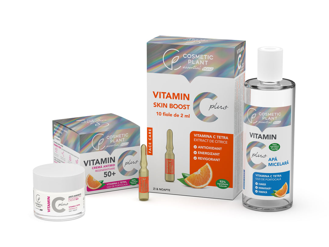 Set complet de îngrijire 50+ Vitamin C Plus cu Vitamina C Tetra