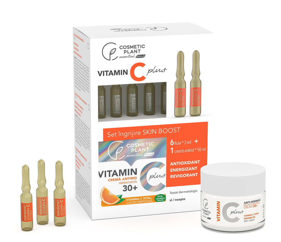 Set îngrijire Skin Boost 30+ cu Vitamina C Tetra