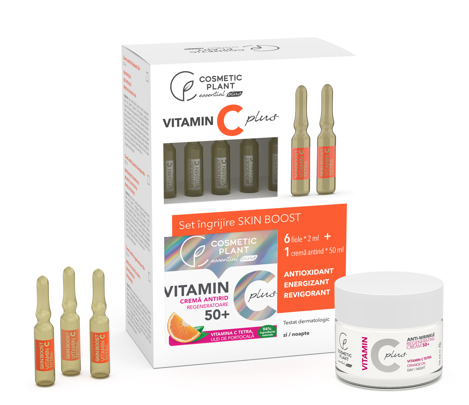 Set îngrijire Skin Boost 50+ cu Vitamina C Tetra