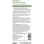 Eticheta Șampon cu Rozmarin și Urzică - Stimulare & Vitalitate