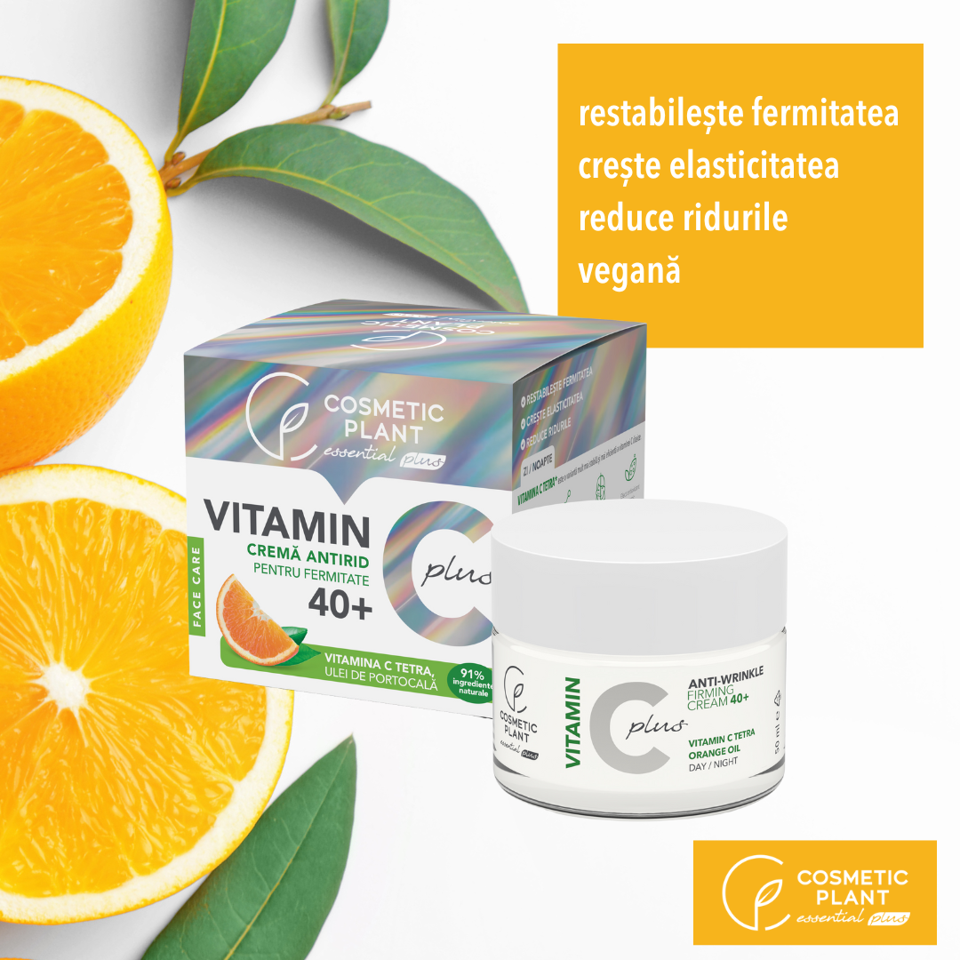 Cremă antirid pentru fermitate 40+ Vitamin C Plus cu Vitamina C Tetra