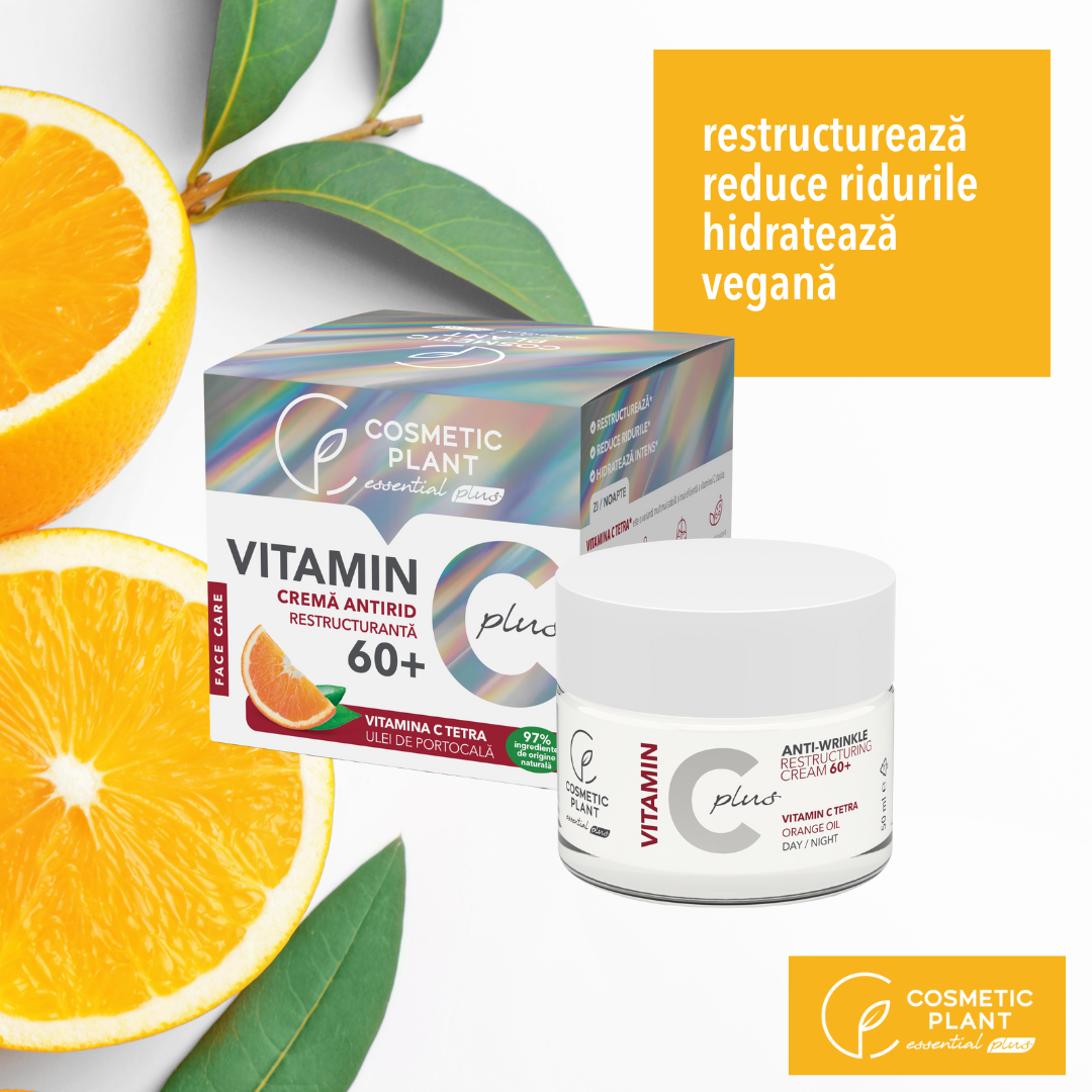 Cremă antirid restructurantă 60+ Vitamin C Plus cu Vitamina C Tetra