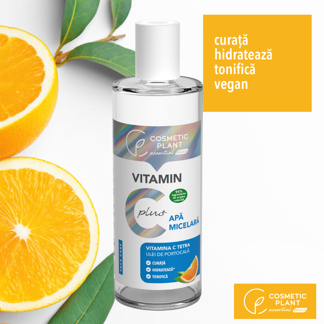 Apă micelară Vitamin C Plus 300 ml cu Vitamina C Tetra