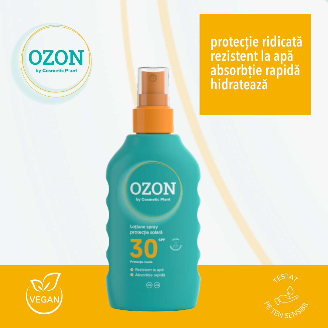 OZON - Loțiune spray protecție solară SPF 30