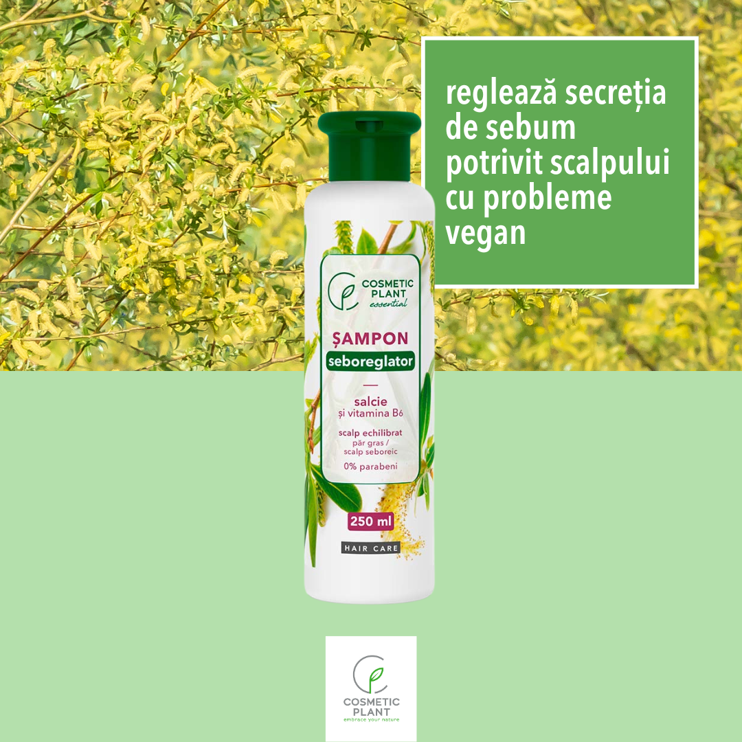 Șampon seboreglator cu salcie albă & complex de vitamine B