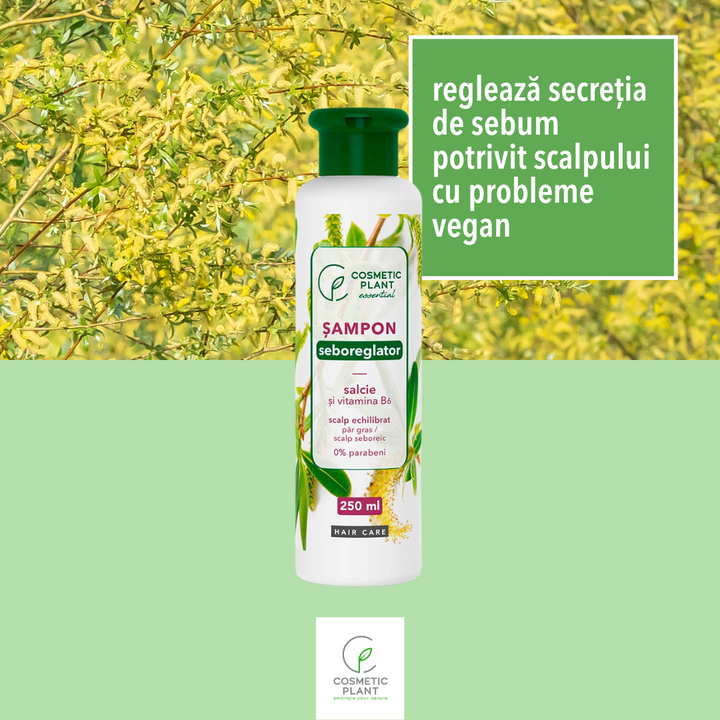 Șampon seboreglator cu salcie albă & complex de vitamine B