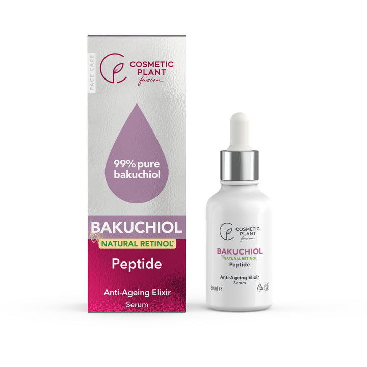 BAKUCHIOL – Anti-Ageing Elixir Serum cu Bakuchiol 99% puritate (Natural Retinol*) și Peptidă
