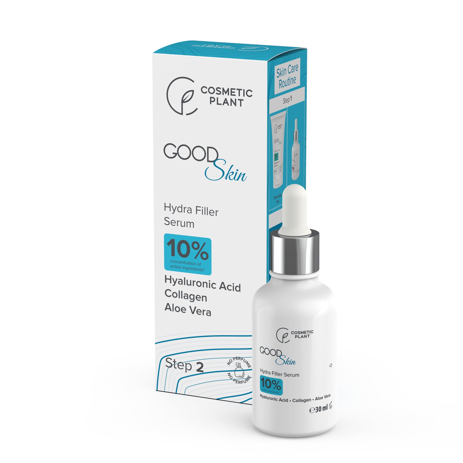 GOOD Skin - Hydra Filler Serum cu Acid hialuronic, Colagen și Aloe Vera