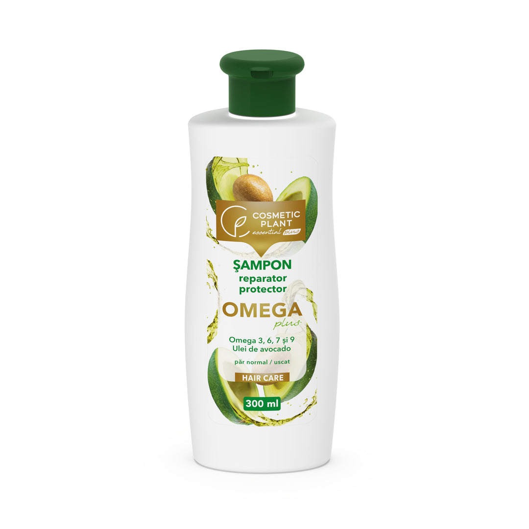 Șampon reparator și protector OMEGA Plus cu Omega 3, 6, 7, 9 & ulei de avocado